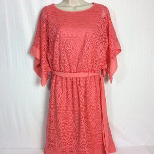 4/$25 DB Established 1962 Dress Butterfly Sleeve Lace
